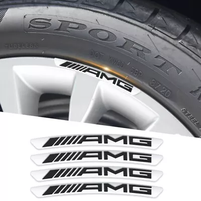 4pcs Mercedes AMG Edition Sport Wheels Badge 3D Sticker Logo Emblem Decoration • $14.99