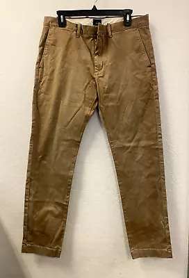 J Crew Men's 484 Slim-fit Stretch Chino Pant Size 32 30 Item E1589 • $11