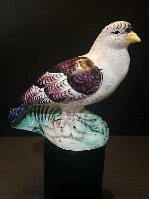 Antique Chicken Hawk Figurine Beautifully Hand Painted Majolica  6.5 X 7   • $90
