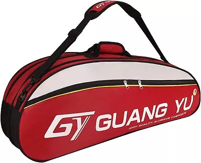 Professional Badminton Racket Bag 4-6 Pack Racquet Handbag Tennis Racquetball B • £30.35