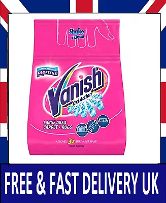 Vanish Carpet Cleaner + Upholstery Power Powder Large Area Cleaning 650 G  UK • £7.77