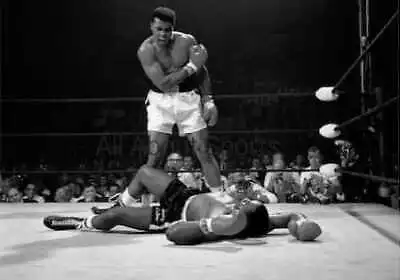 Muhammad Ali Defeats Sonny Liston In 1964 Photo Print Poster Heavyweight Boxing • $19.99