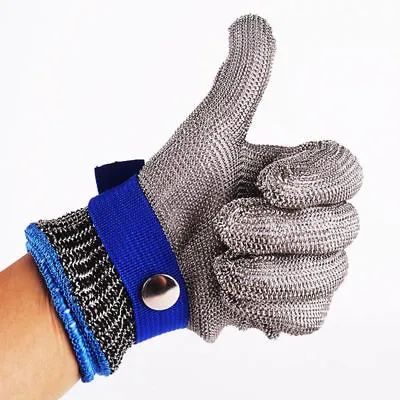 Metal Mesh Butcher Gloves Cut Anti-cutting Breathable Stainless Steel Safety • $7.99