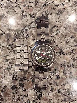 Timex Expedition Watch  Chronograph Indiglo Analog/Digital Gunmetal  • $30