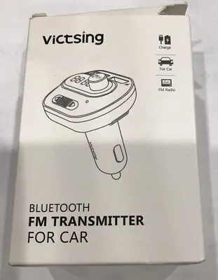 VicTsing Bluetooth FM Transmitter For Car - VTBH121AB - Black-T19 New • $12