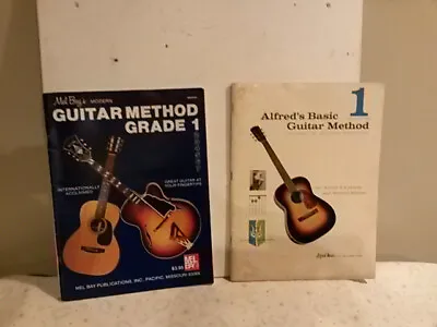 Mel Bay Guitar Method Grade 1 1980 Alfred Music Basic Guitar Method 1 1969 Lot 2 • $14.25