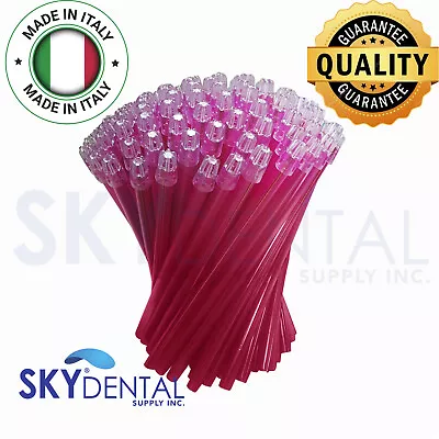 Up To 4500 Dental Saliva Ejectors Suction Ejector Pink Clear Tips Made In Italy • $7.99