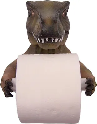 7  T-Rex Wall Mount Toilet Paper Holder Unique Dinosaur Bathroom Decor • $23.76