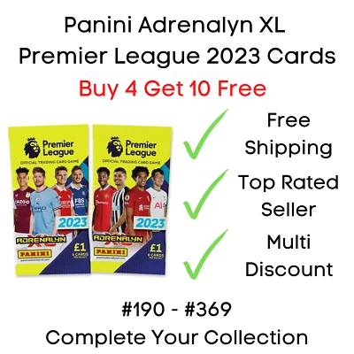 £1.35 • Buy Panini Adrenalyn XL Premier League 2023 - Base Cards #190 - #369 