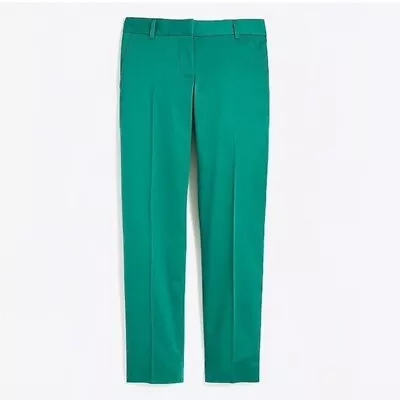 J. Crew Skimmer Mid-Rise Pant Ankle Trouser Business Causal Shamrock Green 4 • $26.25