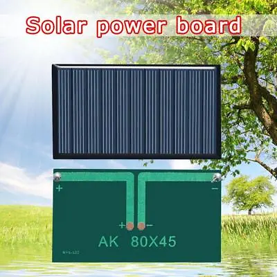 5V 75MA Mini Solar Panel Black DIY Battery Cell Phone Charge Module--Hot K6P3 • $1.17