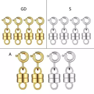 Magnetic Necklace Clasps And Closures - Chain Extender Jewelry Clasp Converter • £3.95