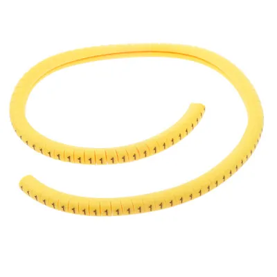 100x Yellow Cable Wire Marker Identification Lables Tags Managment  • £4.46
