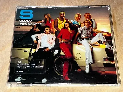 S Club 7 – Don't Stop Movin' CD Single Incl. Jewels & Stone Remix • $3.78