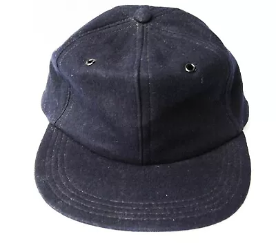 Vintage 1950's STYLE WOOL Fitted Blue BASEBALL CAP Hat UNWORN Size 7-1/2 • $19.99