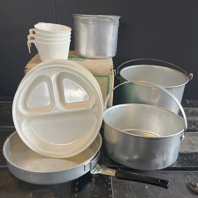 $32.50 • Buy Vintage Palco 4 Party Aluminum Cook Kit Camping Cook Ware  Survival Prepare Usa