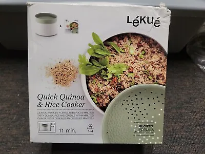 Microwave Rice Grain & Quinoa Cooker One Size Green • $24.95