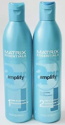MATRIX  AMPLIFY ESSENTIALS COLOR XL SHAMPOO/ CONDITIONER 13.5 Oz • $31.95