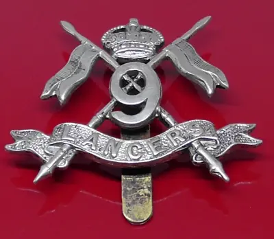 9th Queen's Royal Lancers Metal Cap Badge British Army Kings Crown • £12.99