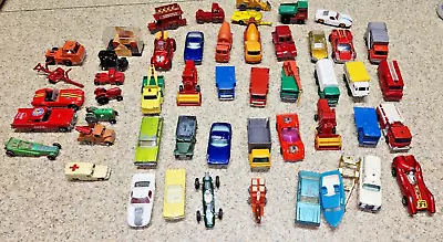 Vintage Diecast Cars And Trucks Lot Mostly Matchbox All Vintage Mixed Condition • $10.50