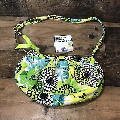 Vera Bradley Lime's Up Frannie Small Crossbody Handbag Purse Geeen • $16.99