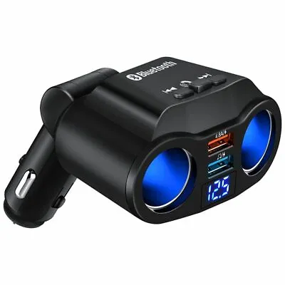 Car FM Transmitter Wireless Bluetooth 5.0 Car Kit Handsfree Car MP3 Music Player • £7.49