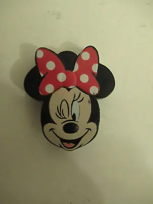 Small Rubber Disney Winking Minnie Mouse Attachment Embellishment • £1