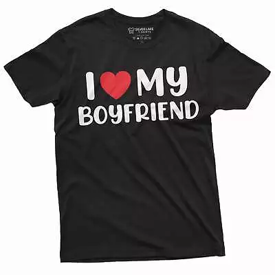 Valentine's Day Funny I Love My Boyfriend Tee Shirt Valentine's Gift Funny Shirt • $18.06