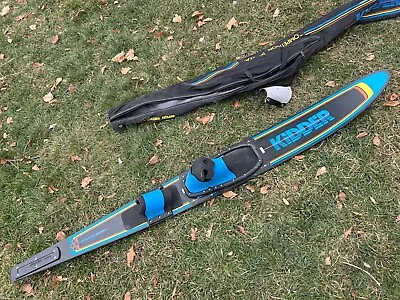 VINTAGE KIDDER KS RED LINE GRAPHITE LIMITED EDITION 65  SLALOM WATER SKI W/BAG • $144