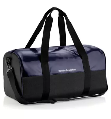 Mercedes Benz Fragrance Bag Travel Weekender Gym Spa Blue/Black Canvas • $40