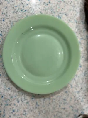 Martha Stewart Green Milk Glass Jadeite Plate 12 1/2” • $30