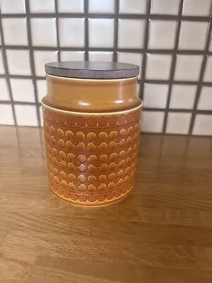 Vintage Hornsea Pottery Saffron Biscuit Barrel . 1970s • £10