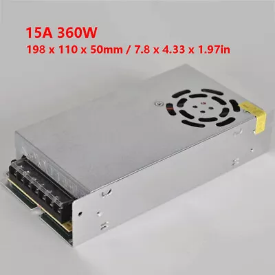 DC 24V 15A 360W Amp AC 110V 220V Switch Power Supply LED Strip Light 24 V Volt • $19.99