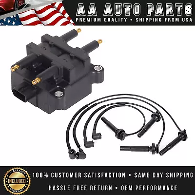 Ignition Coil & Wire Set Fit Subaru Legacy Outback H4 2.5L 2004-2005 UF240 • $68.72