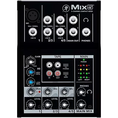 Mackie Mix5 5-Channel Compact Mixer • $69.99