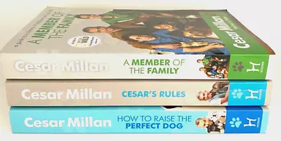Cesar Millan Collection 3 Books Set Perfect Dog Cesar's Rules Member Of Family • £11.49
