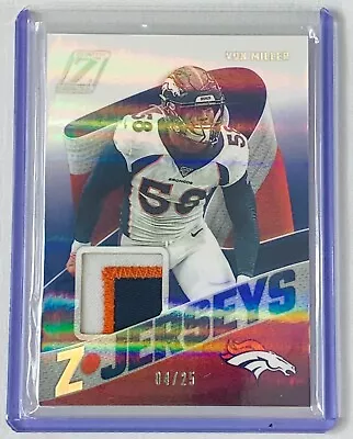 2021 Panini Zenith Von Miller Game Jerseys Game Worn Patch Broncos #4/25 Rams • $25