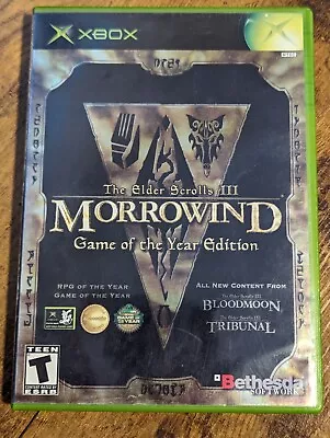 Elder Scrolls III: Morrowind Game Of The Year Edition (Microsoft Xbox 2003) • $15