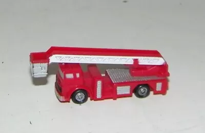 N Scale 1:160 Fire Engine Truck Aerial Ladder (Red + White) Funrise Micro Mini • $11.95