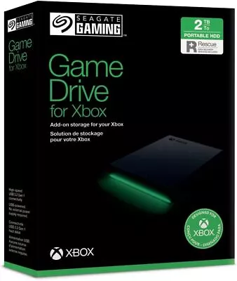 Seagate Game Drive For Xbox 2TB External Hard Drive Portable USB 3.2 Gen 1  • £127.95