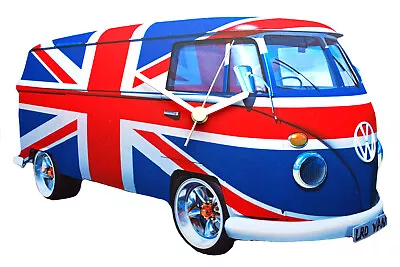 Union Jack Campervan Clock - Union Jack Campervans - Campervan Clocks - DB15-C • £12.45