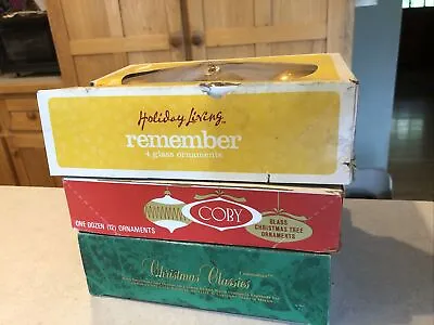 3 Boxes VINTAGE COBY + Others CHRISTMAS ORNAMENTS ORIGINAL Box • $20