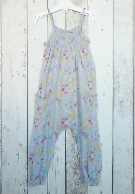 Pretty Baby Girl Grey Floral Patterned Jumpsuit - F&F (18 - 24 Months) • £3