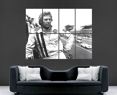Le Mans Film Poster Steve Mcqueen France Racing Sport Giant Art Print Image • £18.75