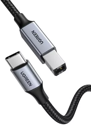 $15.45 • Buy UGREEN USB C To USB B 2.0 Printer Cable Braided Printer Scanner Cord Compatible