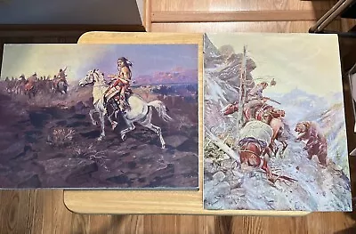 C. M. Russell 1896 Indians Horses And 1908 Bear Horses Lot Of 2 • $20