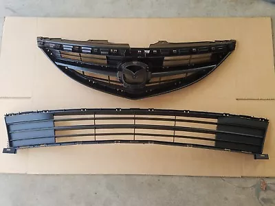 2PC Set 2009-2013 MAZDA 6 Front Bumper Upper & Lower Grille NEW PAIR • $109.20