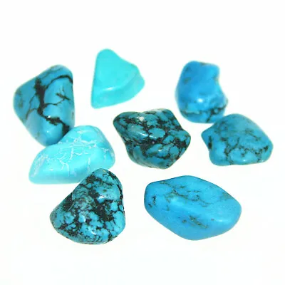 £4.95 • Buy 1PC Natural Tumbled Stone Turquoise Crystal Healing Reiki Mineral 20-35mm