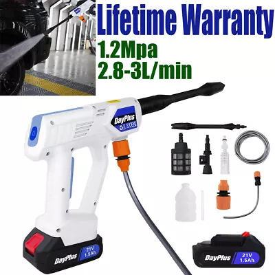 £27.10 • Buy Cordless Pressure Washer Electric High Power Jet Wash Patio Car Portable Cleaner