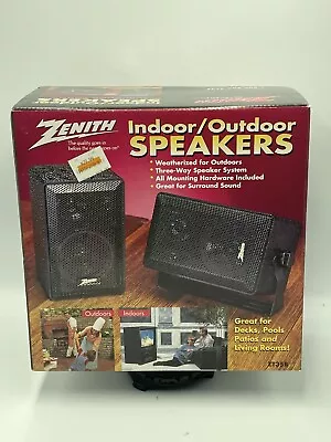 ZENITH ZT35B Indoor/ Outdoor Speakers Surround Sound NOS New Sealed Vintage • $24.99